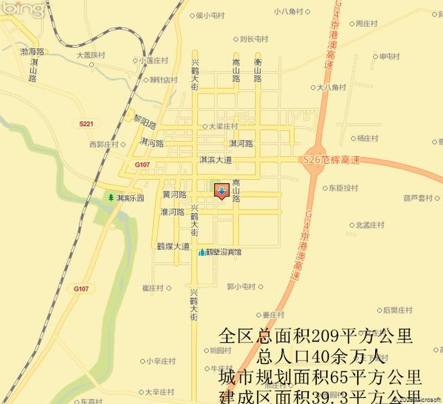 最新鹤壁市淇滨区地图概览